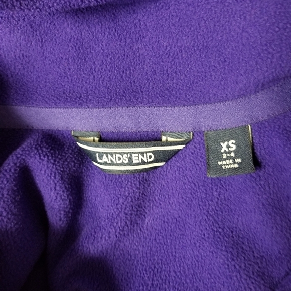 Land's End quarter zip fleece jacket - Picture 4 of 6
